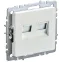 BRITE Розетка компьютерная двойная RJ45 кат.6 РК11-2-БрЖ жемчуг IEK