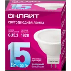                  Лампа светодиодная 15вт OLL-MR16-15-230-6.5K-GU5.3 ОНЛАЙТ
               