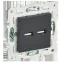 SKANDY Розетка USB A+A 3,1А SK-R15G графит IEK