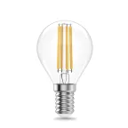                  Лампа светодиодная филаментная LED 12 Вт 750 лм 4100К шар P45 нейтральный E14 AC 220В прозрачная колба Elementary Gauss
               