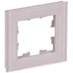                  BRITE Рамка 1 пост РУ-1-2-Бр стекло розовый матовый IEK
               