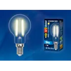                  Лампа светодиодная LED-G45-13W/3000K/E14/CL PLS02WH LED. "шар", прозр. 3000К Серия Sky | UL-00005905 | Uniel
               
