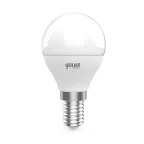                  Лампа светодиодная LED 5.5 Вт 525 лм 4100К шар P45 нейтральный E14 AC 220В (промоупаковка 3 лампы) Basic Gauss
               
