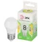 Лампа светодиодная LED 8Вт 800Лм 3000К шар теплый свет P45-8W-830-E27 E27 GREEN LINE