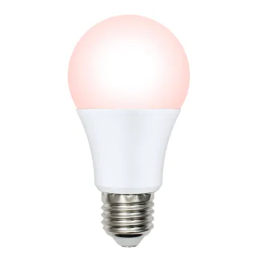 Лампа светодиодная диммируемая для птиц. Спектр для яйценоскости. LED-A60-9W/SCEP/E27/FR/DIM IP65 PLO65WH