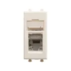 Avanti Компьютерная розетка Ванильная дымка RJ-45 модульная, кат. 5е экран, 1 мод