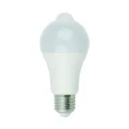 Лампа светодиодная с датчиком освещенности и датчиком движения LED-A60-12W/4000K/E27/PS+MS PLS10WH Форма A матовая (4000K) Картон