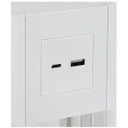 FORTE@PIANO Розетка USB A+C 18Вт FP251 белый IEK