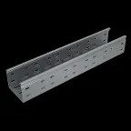 Лоток перф. 80х300х1,2 L3000 мм "Стандарт ПЛЮС" INOX304 | LPEplus80-300-1.2-3000 INOX304 | КМ - профиль