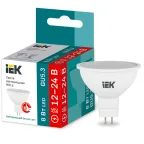                  Лампа светодиодная MR16 софит 8Вт 12-24В 4000К GU5,3 IEK
               