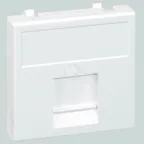                  Connect Адаптер на 1 RJ45 CJ545U(FM) CJ546U(FM) шторка 45х45мм SС белый
               