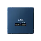ARTGALLERY USB розетка тип-С 65Вт высокоскор.заряд. QC, PD, механизм, аквамарин
