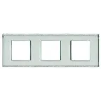                  LivingLight Рамка прямоугольная 3 поста Kristall
               