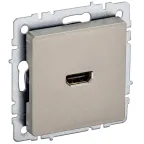                  BRITE Розетка HDMI РHDMI-0-БрШ шампань
               