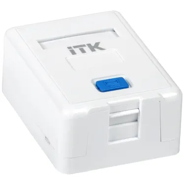 Корпус настенной розетки для 1 модуля Keystone Jack