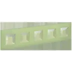                  SKANDY Рамка 5-местная SK-F05M мятный IEK
               