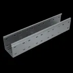 Лоток перф. 100х100х1,0 L2000 мм "Стандарт ПЛЮС" INOX304 | LPEplus100-100-1.0-2000 INOX304 | КМ-Профиль