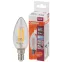 Лампа светодиодная LED 5Вт E14 CLB60D белый, Filament диммируемая,прозр.свеча OSRAM