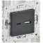 SKANDY Розетка USB A+C 18Вт SK-R13T титан IEK