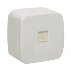 Розетка Минск RJ-45 1-местная ОП 1А 120В белая