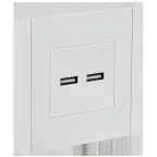 FORTE@PIANO Розетка USB A+A 3,1А FP249 белый IEK