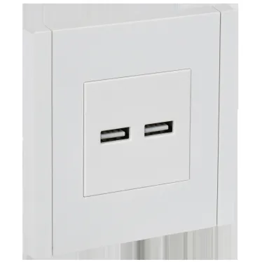 FORTE@PIANO Розетка USB A+A 3,1А FP249 белый IEK