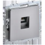 BRITE Розетка компьютерная RJ45 кат.6 РК11-БрС сталь IEK
