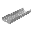                  Лоток перфорированный 600х100х3000, толщ. 1,2 мм, Сендзимир цинк | УЛП-600х100х3000-1,2-СЦ | Ostec
               