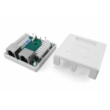 Розетка компьютерная RJ-45(8P8C) кат 5e экранированная
