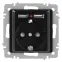 Розетка Intro Accent 6-410-05 , P+E Schuko со шторками, 16А-250В + 2хUSB, IP20, СУ, антрацит