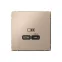 ARTGALLERY USB розетка тип-С 65Вт высокоскор.заряд. QC, PD, механизм, песочный