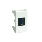 Розетка USB 3.0 Viva белая 1 модуль