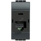 LivingLight Розетка компьютерная RJ45 STP категория 6 IDC110 антрацит