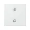 Сенсорный 2-кл выключатель с тематической маркировкой Т1, белый | 8000623-030 | Simon