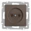 Розетка Intro Accent 6-201-08 2P, 16А-250В, IP20, СУ, бронза