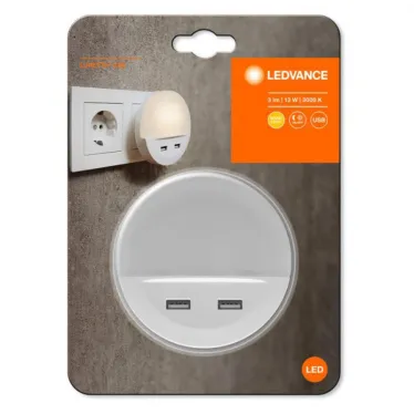 Ночник-мобильный помощник LUNETTA с сенсором и USB, Белый  3000К 1 Вт Серебряный 3Лм | 4058075266902 | LEDVANCE