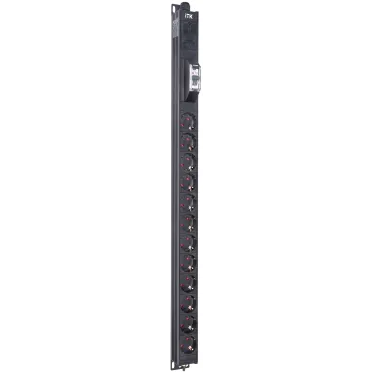 Блок распределения питания ITK BASE PDU PV0111 18U 1ф 16А 12SCHUKO 2.6м SCHUKO