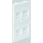 Connect Адаптер на 4 RJ45 CJ545U(FM) CJ546U(FM) шторки CIMA-модуль 52x108мм SC алюминий