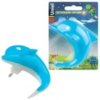                  Светильник-ночник DTL-301-Дельфин/Blue/4LED/05W без выключателя. | 10313 | Uniel
               