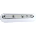                  Светильник светодиодный FN1202 4LED 0,24W с датчиком касания, IP40, белый | 23293 | FERON
               
