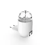                  Светильник ночник розеточный 3 Вт Белый IP20 с фиксированной проекцией ДИСКО MOOD Gauss
               