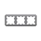                  ATLASDESIGN ANTIQUE 3-постовая рамка, универсальная, СТАЛЬ
               