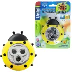 Cветильник-ночник Божья Коровка DTL-354 Божья Коровка/Yellow/3LED/3AAA питание от 3-х батареек AAA (в комплект не входят).-желтый | 07718 | Uniel