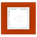                  Рамка на 4 поста, S82N, оранжевый - белый (стекло)
               