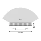                  Лампа светодиодная LED 8 Вт 660 лм 3000К таблетка теплый GX53 AC 220В диммируемая Black Gauss
               