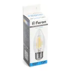 Лампа светодиодная LED 7вт Е27 дневной свеча FILAMENT