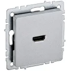                  BRITE Розетка HDMI РHDMI-0-БрА алюминий
               