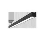Светильник светодиодный Mercury Pro накладной 73 Вт 4000 К 1507х65х65 мм IP54 RAL9005 черный муар с рассеивателем опал БАП