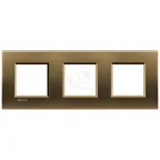 LivingLight Рамка прямоугольная 3 поста Бронза