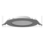 Светильник светодиодный DL-01 Slim 160 мм 15 Вт 4000 К CRI90 176х39 мм IP65/40 RAL7045 серый с рассеивателем опал, диммируемый по протоколу DALI